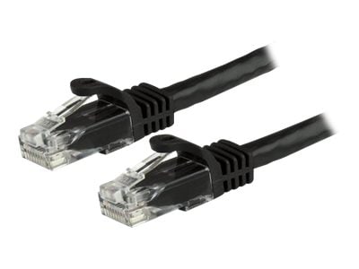 StarTech.com CAT6 Ethernet Cable 15' Black 650MHz PoE Snagless Patch Cord