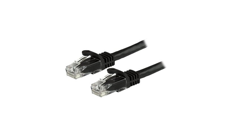 StarTech.com 15ft CAT6 Ethernet Cable - Black Snagless Gigabit - 100W PoE UTP 650MHz Category 6 Patch Cord UL Certified