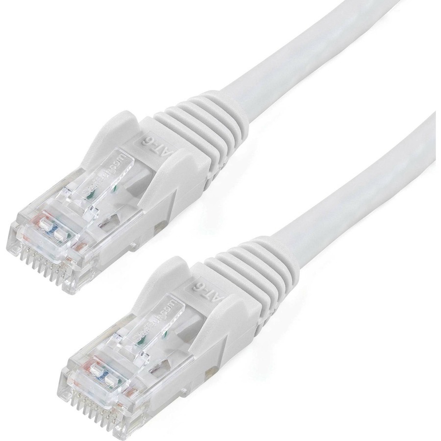 StarTech.com 15ft CAT6 Ethernet Cable - White Snagless Gigabit - 100W PoE U