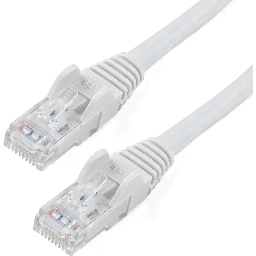 StarTech.com 15ft CAT6 Ethernet Cable - White Snagless Gigabit - 100W PoE UTP 650MHz Category 6 Patch Cord UL Certified