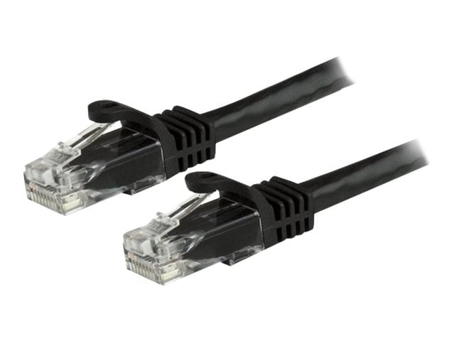 StarTech.com CAT6 Ethernet Cable 25' Black 650MHz PoE Snagless Patch Cord