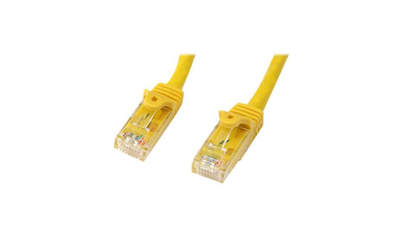 StarTech.com 25ft CAT6 Ethernet Cable - Yellow Snagless Gigabit - 100W PoE UTP 650MHz Category 6 Patch Cord UL Certified