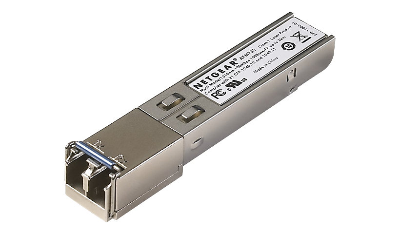 NETGEAR SFP Transceiver, 100Base-FX, LC GBIC, 100 Mbps, LC duplex (AFM735)