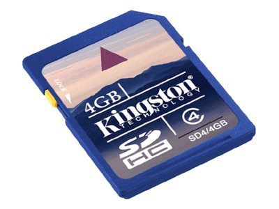 Kingston - flash memory card - 4 GB - SDHC