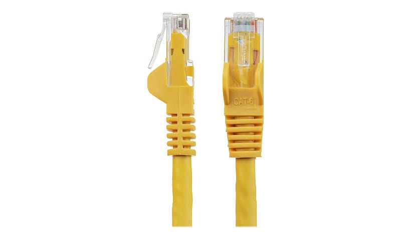 StarTech.com 50ft CAT6 Ethernet Cable - Yellow Snagless Gigabit - 100W PoE UTP 650MHz Category 6 Patch Cord UL Certified