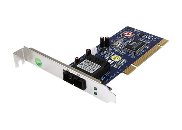 StarTech.com 100Mbps Full/Low Profile Ethernet Multi Mode SC Fiber PCI NIC Card 2km - network adapter