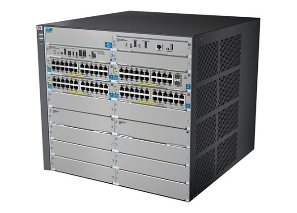 HPE 8212-92G-PoE+/2XG-SFP+ v2 zl Switch - switch - 92 ports - managed - rack-mountable - with HP E8200 zl Switch Premium