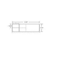 Zebra Label, Paper, 4.125 x 1.1875in, Direct Thermal, 8000D Lab, 1in core