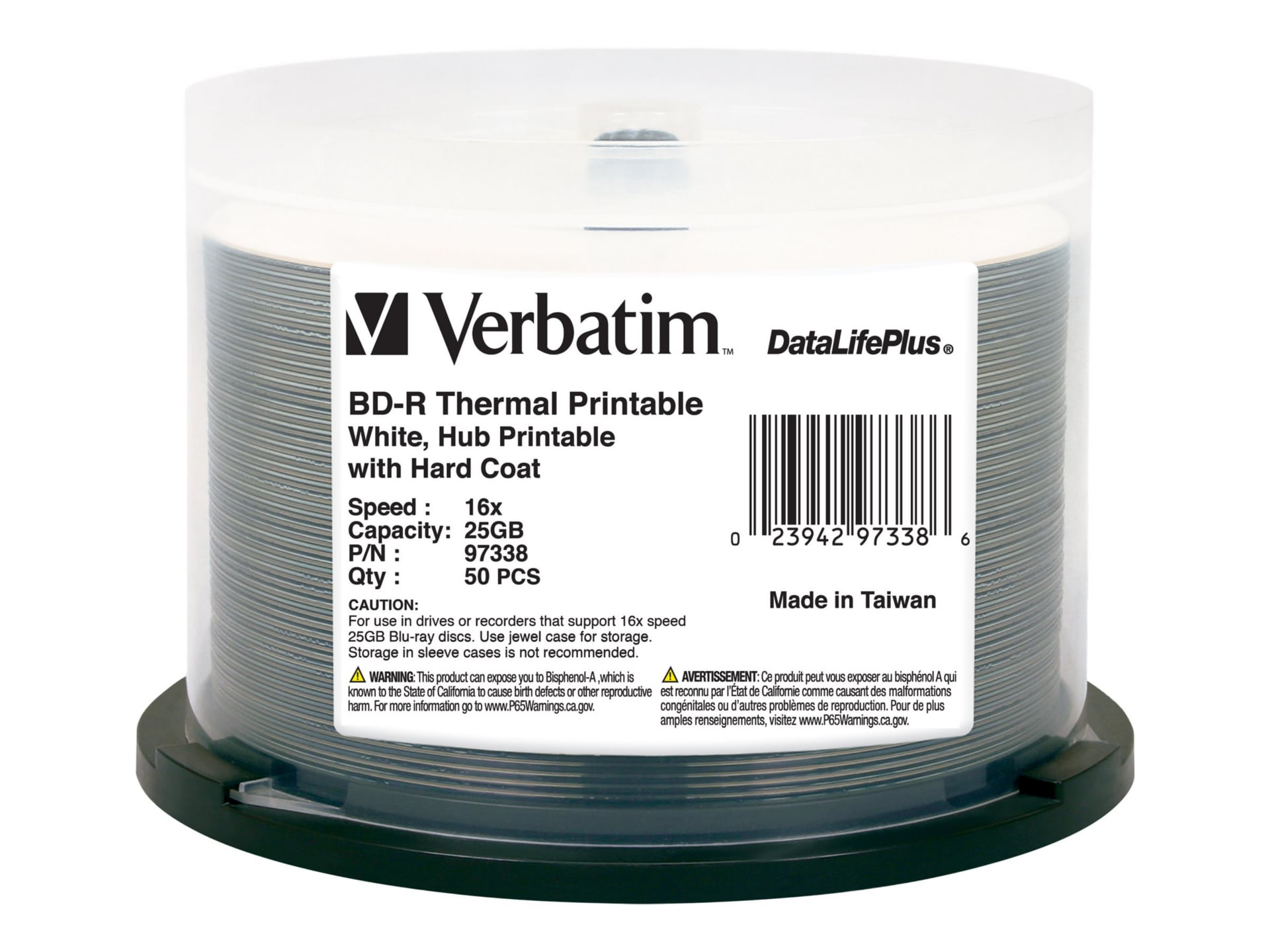 Verbatim DataLifePlus - BD-R x 50 - 25 GB - storage media