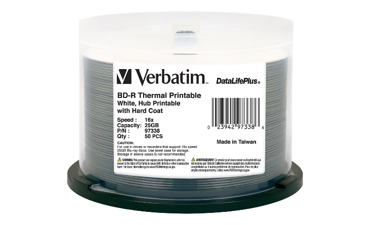 Siip 【CD➕Blu-ray】 Verbatim DataLifePlus - BD-R x 50 - 25 GB - storage media - 97338
