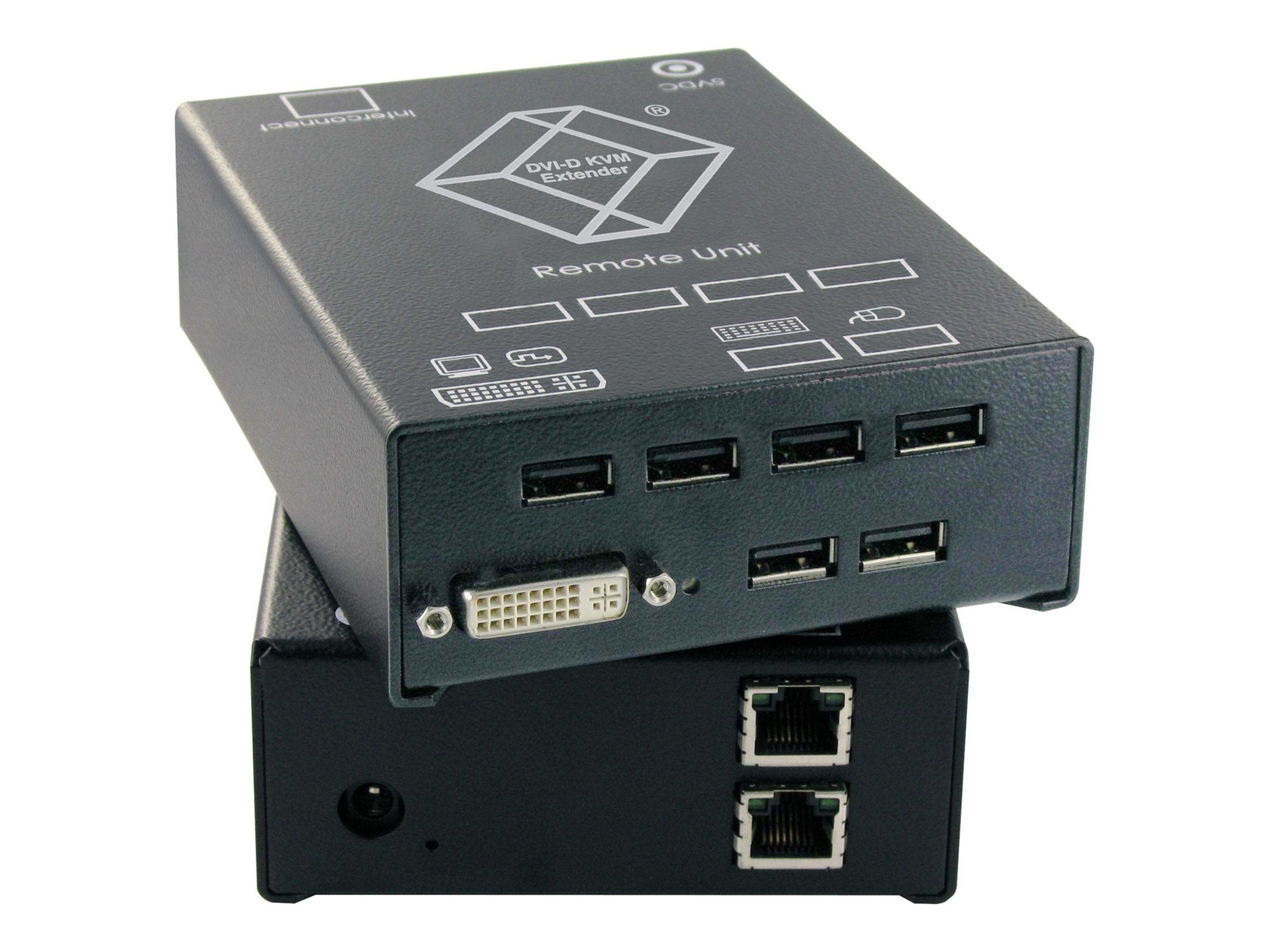 Black Box ServSwitch Single DVI-D KVM Extender with 4 USB HID Ports - KVM extender