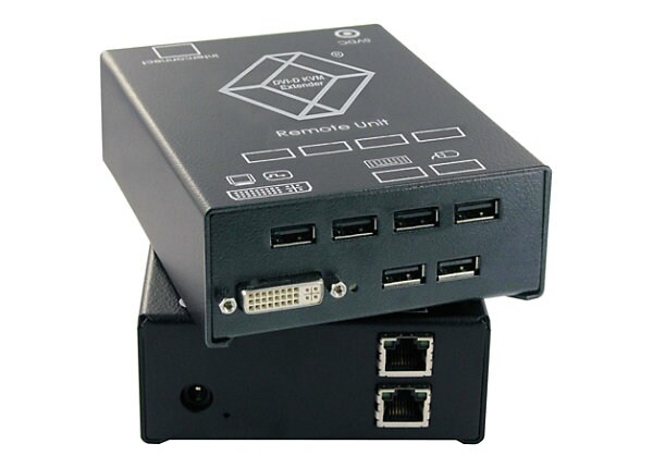 Black Box ServSwitch Single DVI-D KVM Extender with 4 USB HID Ports - KVM extender