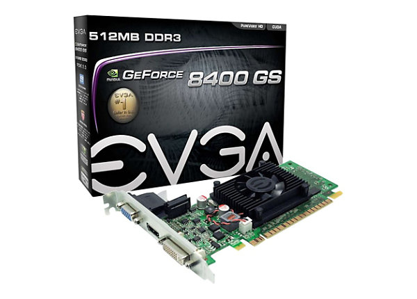 EVGA GeForce 8400 GS Graphics Card - 512 MB RAM