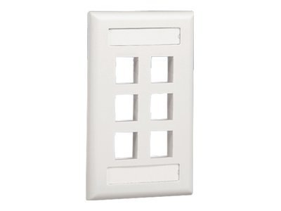 Main image 1 for Panduit NetKey Flush Mount Screw-On Faceplates with Labeling - faceplate