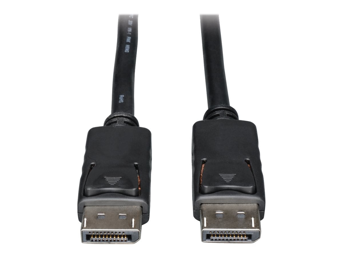 Eaton Tripp Lite Series DisplayPort Cable with Latching Connectors, 4K 60 Hz (M/M), Black, 3 ft. (0.91 m) - DisplayPort