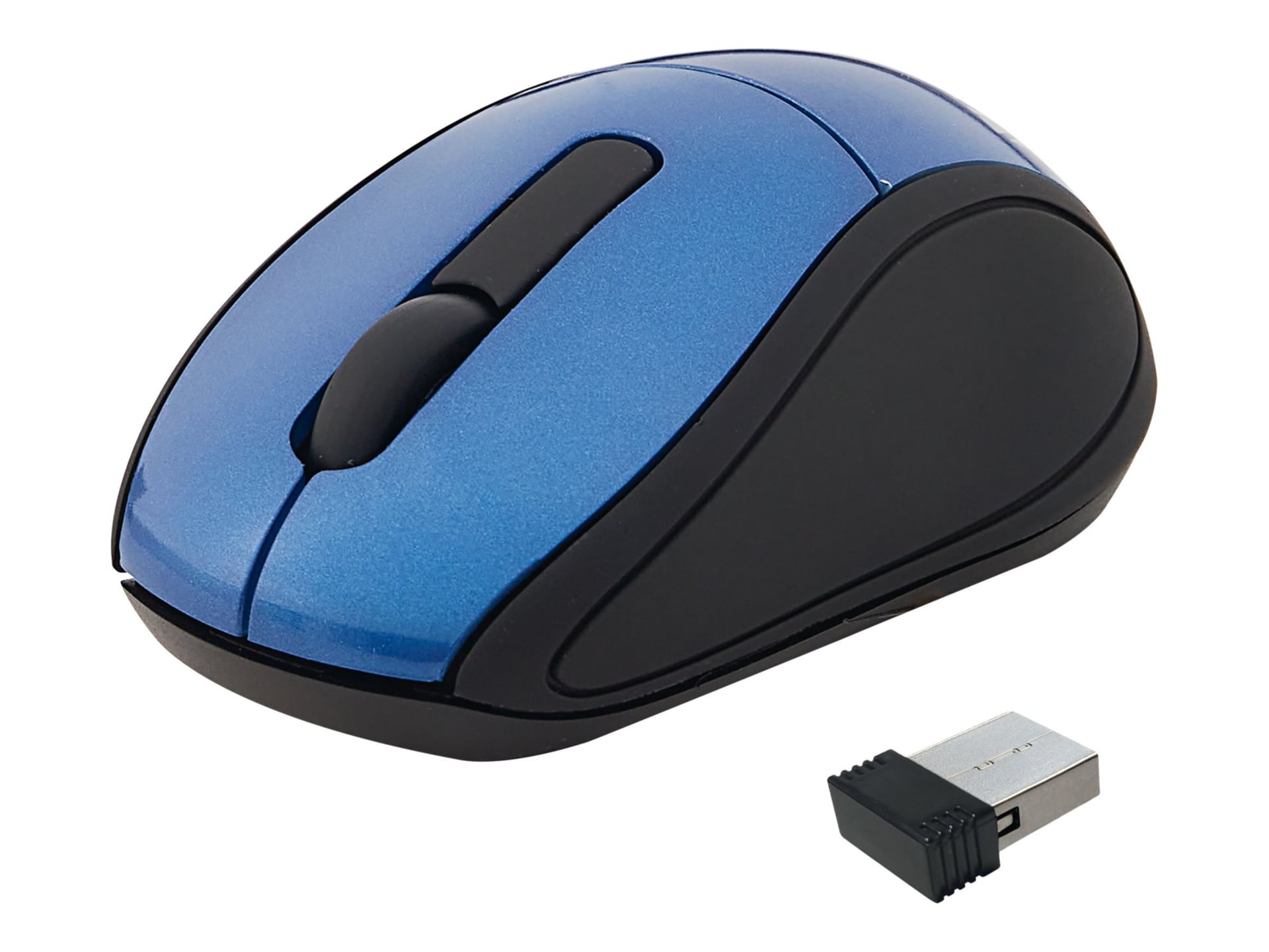 Verbatim Mini Wireless Ultra-Compact Travel Mouse, Nano Receiver, Blue