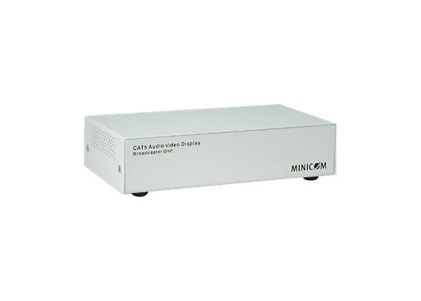 Minicom CAT5 Audio Video Display System Broadcaster - video/audio splitter - 8 ports
