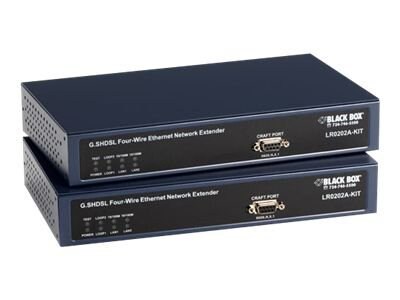 Black Box G.SHDSL Four-Wire Ethernet Network Extender - short-haul modem - Ethernet, Fast Ethernet
