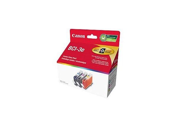 Canon BCI-3E Color Combo Value Pack - 3-pack - yellow, cyan, magenta - original - ink tank