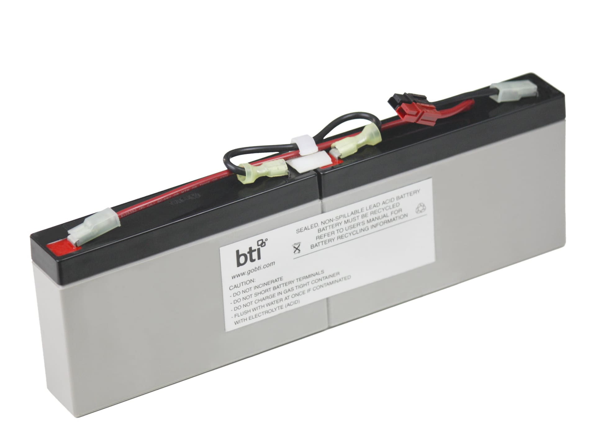 BTI RBC18 Compatible Lead Acid Battery for APC model replaces Cartridge #18