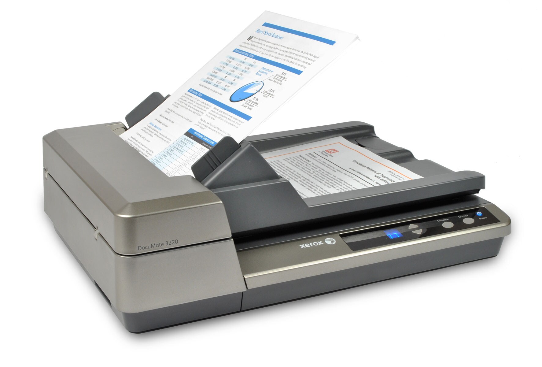 Xerox Documate 3220 Adf Flatbed Combo Document Scanner Xdm32205m