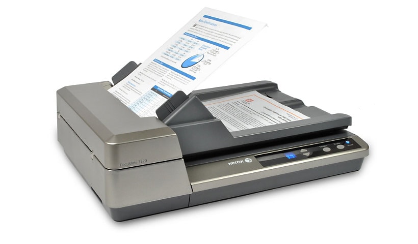 Xerox DocuMate 3220 ADF/Flatbed Combo Document Scanner