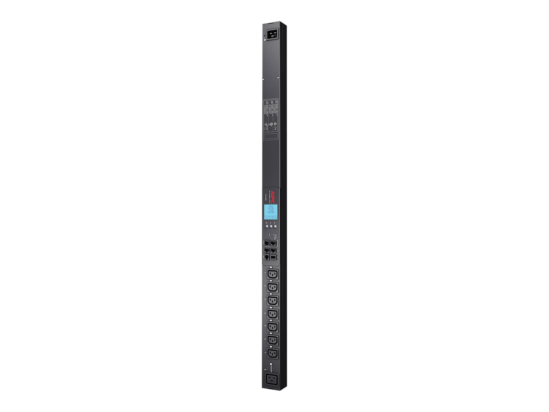 Rack PDU 2G, Switched, ZeroU, 20A/208V, 16A/230V, (7) C13 & (1) C19