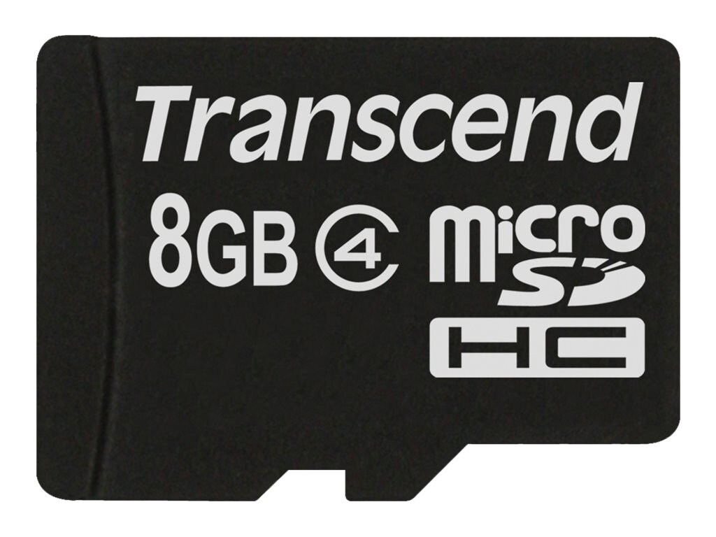 Transcend - flash memory card - 8 GB - microSDHC