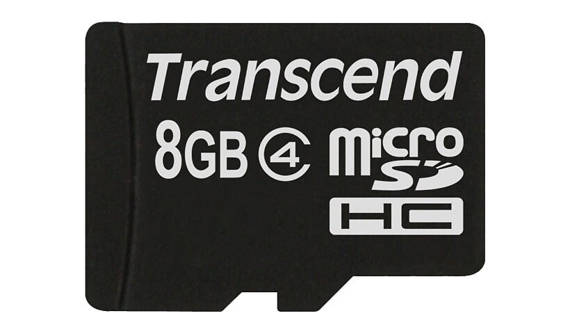 Transcend - flash memory card - 8 GB - microSDHC