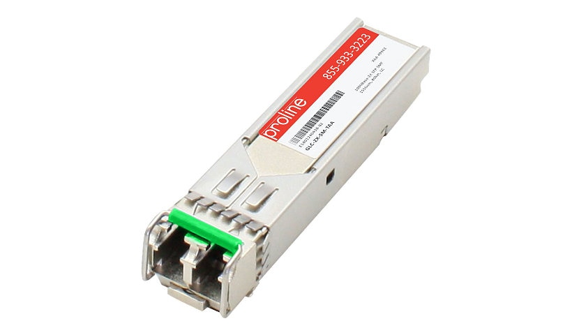 Proline Cisco GLC-ZX-SM Compatible SFP TAA Compliant Transceiver - SFP (mini-GBIC) transceiver module - GigE - TAA