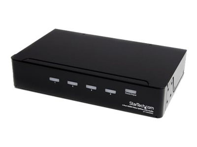 StarTech.com HDMI Splitter 1 In 4 Out - 1080p - 4 Port -Mounting Brackets - 1.3 Audio - HDMI Multi Port - HDMI Audio