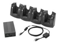 Zebra 4-Slot Charge Only Cradle Kit - handheld charging stand + power ad