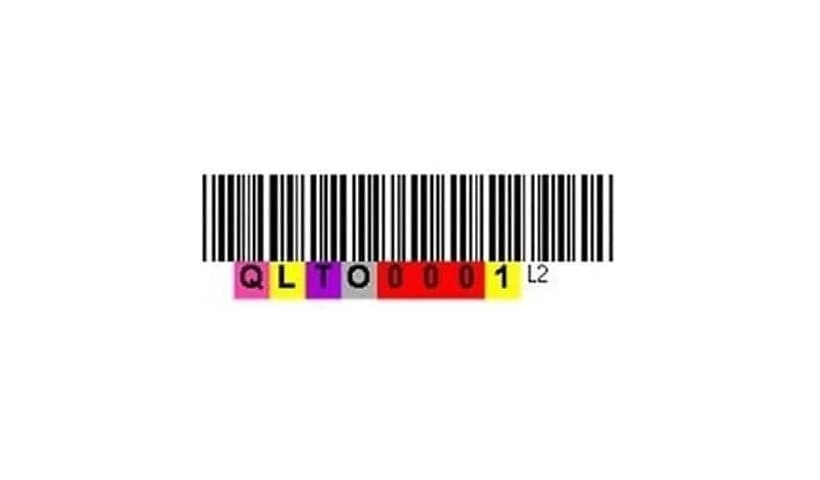 Quantum cleaning cartridge barcode labels