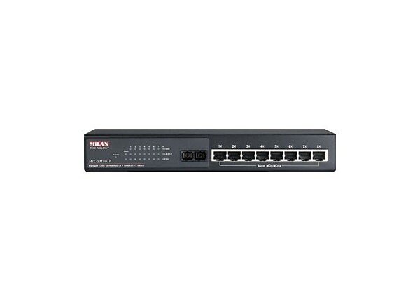 MiLAN MIL-SM801P - switch - 8 ports - managed