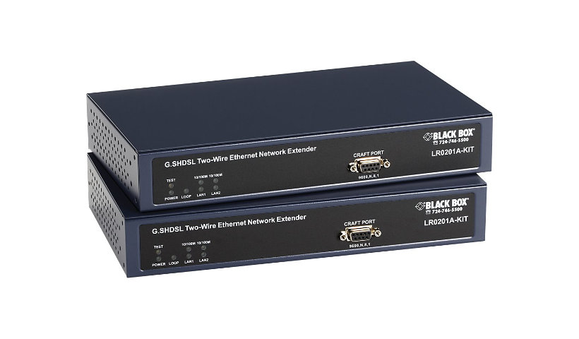 Black Box G.SHDSL Two-Wire Ethernet Network Extender - short-haul modem - 1