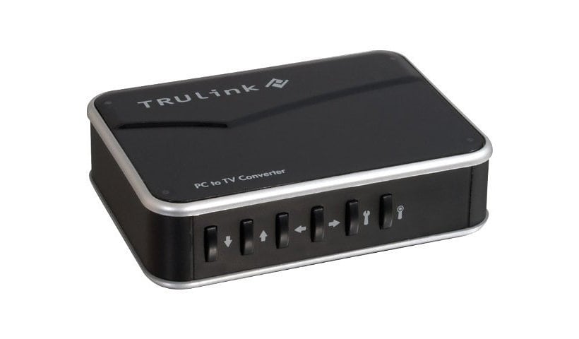 C2G TruLink VGA to Composite PC-TV Video Adapter - video converter - black