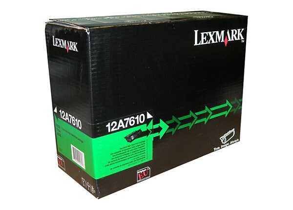 Lexmark - black - original - remanufactured - toner cartridge