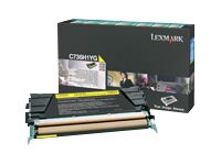 Lexmark C736 High Yield 10K Toner Cartridge - Yellow