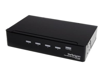 StarTech.com 4 Port High Speed HDMI Splitter 1 In 4 Out w/ Audio