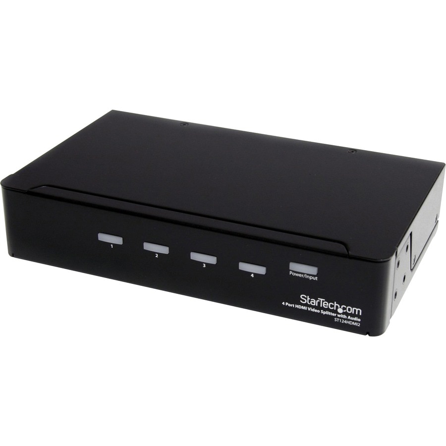 StarTech.com HDMI Splitter 1 In 4 Out - 1080p - 4 Port -Mounting Brackets -