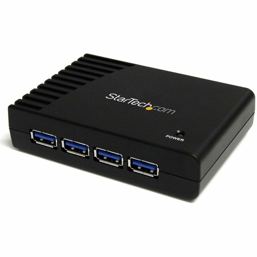 Thumbnail 2 of 5 for StarTech.com 4-Port USB 3.0 SuperSpeed Hub with Power Adapter - 5Gbps - Portable Multiport USB-A Dock IT Pro - USB