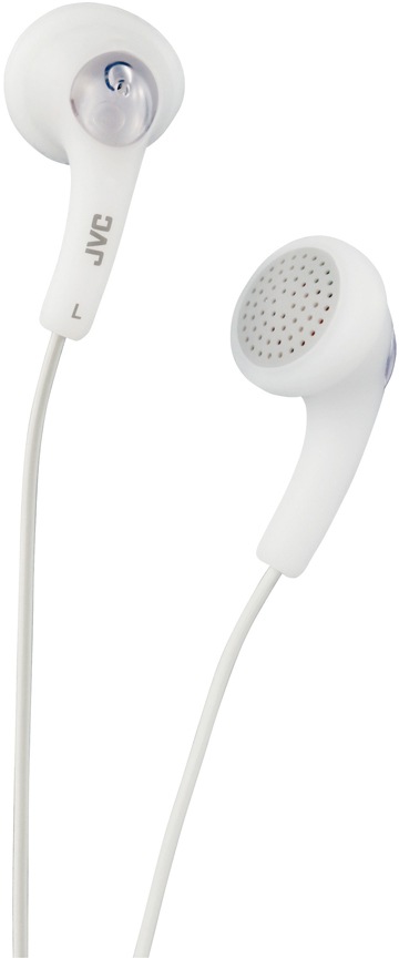 JVC White Gumy Headphones