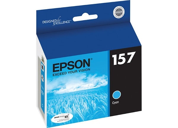 Epson 157 - cyan - original - ink cartridge
