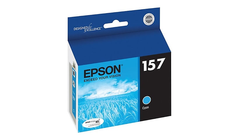 Epson 157 - cyan - original - ink cartridge