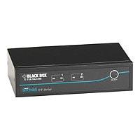 Black Box 2-Port DVI Desktop KVM Switch USB, Audio, 2-port USB Hub, Hot key