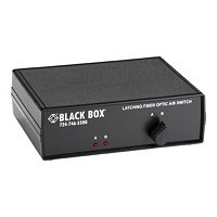 Black Box Fiber Optic A/B Desktop Switch Latching with ST MM Connectors