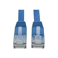 Eaton Tripp Lite Series Cat6 Gigabit Snagless Molded Flat (UTP) Ethernet Cable (RJ45 M/M), PoE, Blue, 25 ft. (7,62 m) -