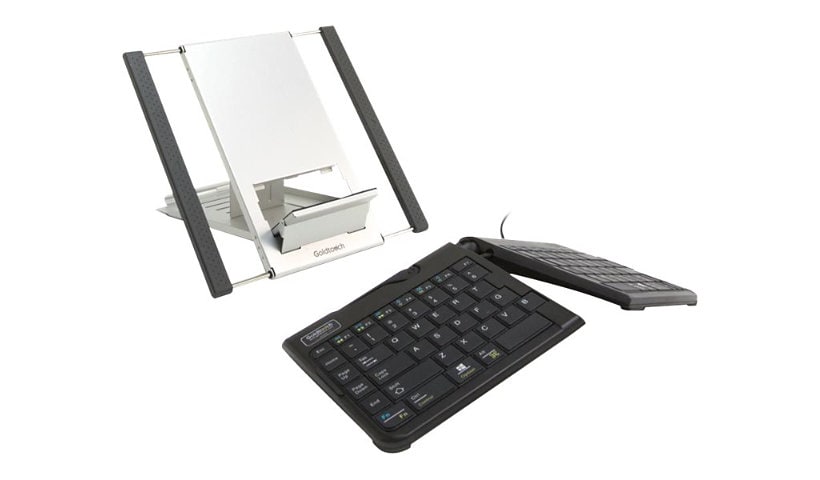 Goldtouch Go! and Laptop Stand Bundle - keyboard - QWERTY