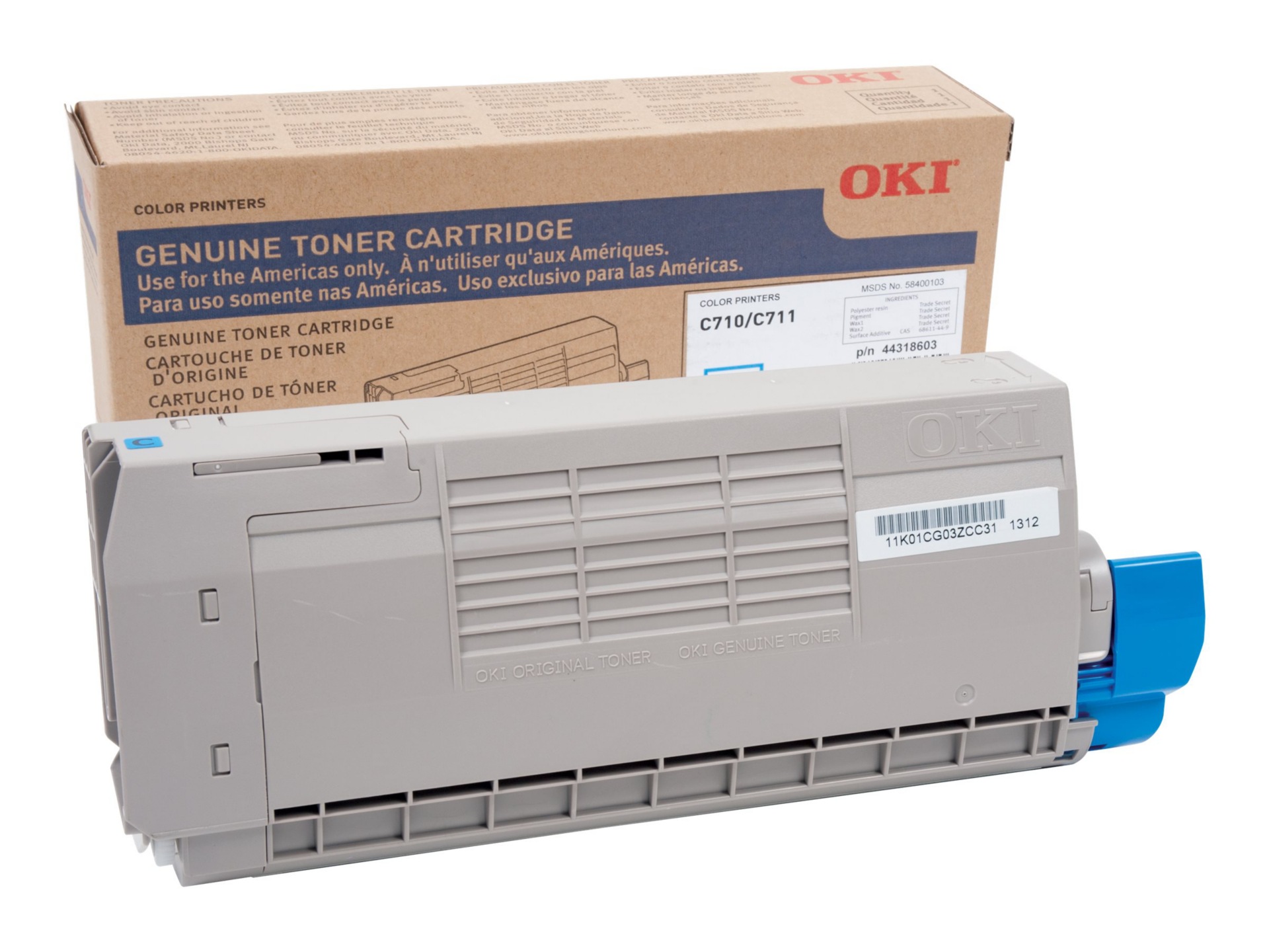 OKI - cyan - original - toner cartridge
