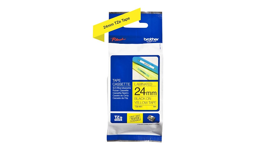 Brother TZe-651 - laminated tape - 1 cassette(s) -